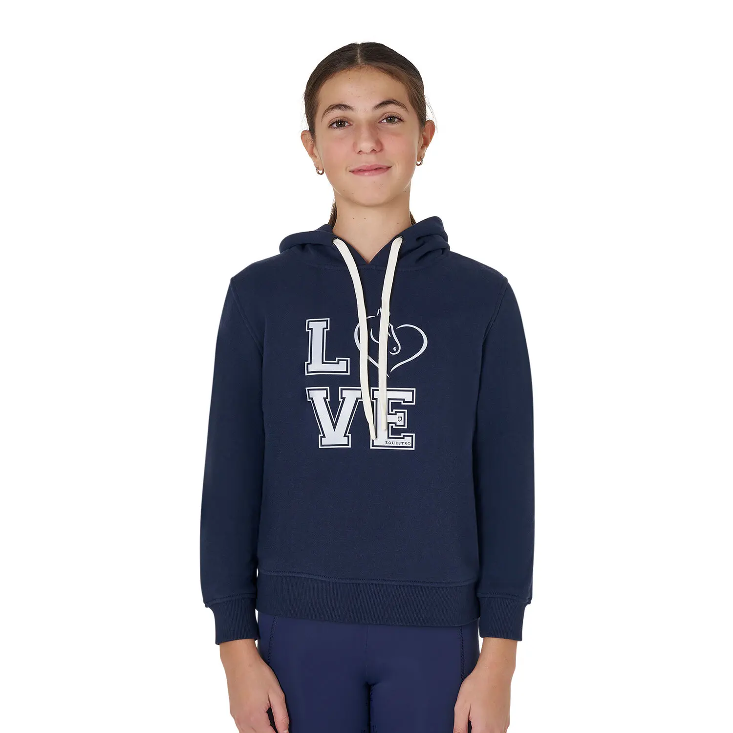 Girl hoodie Equestro Winter Love