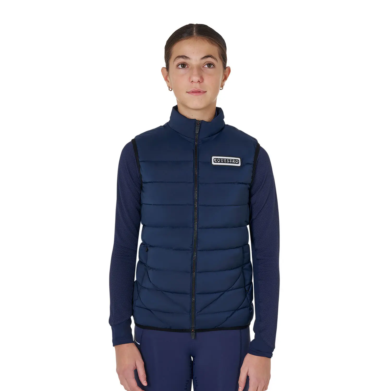 Girls' sleeveless down jacket Equestro