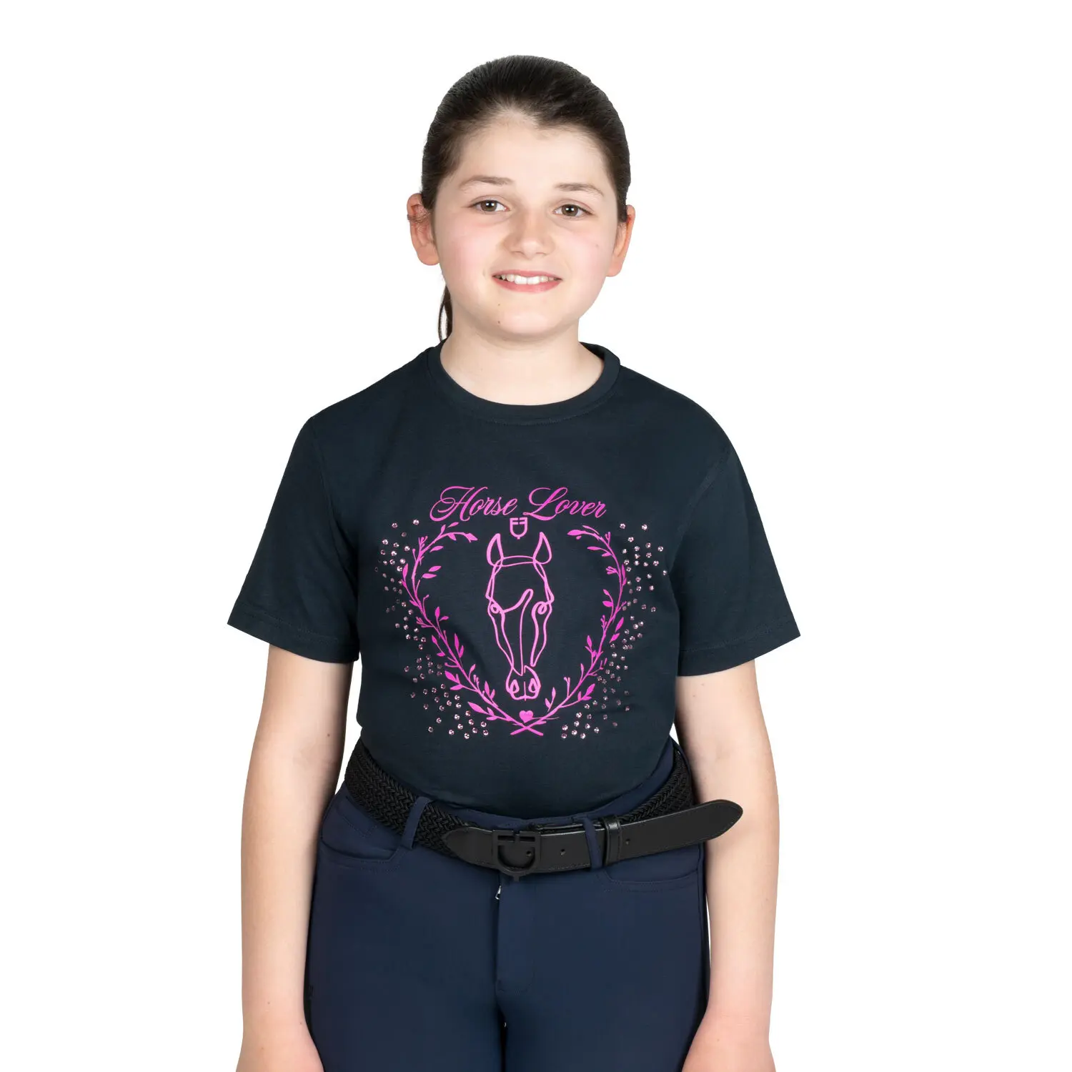 Girl's cotton T-shirt Equestro Lover
