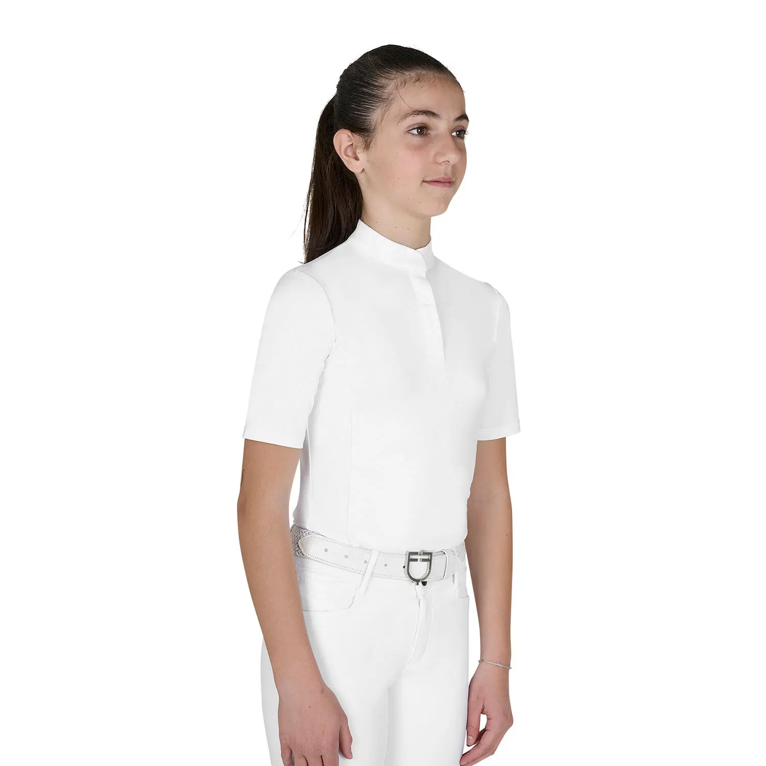 Polo da competizione per bambina Equestro Basic