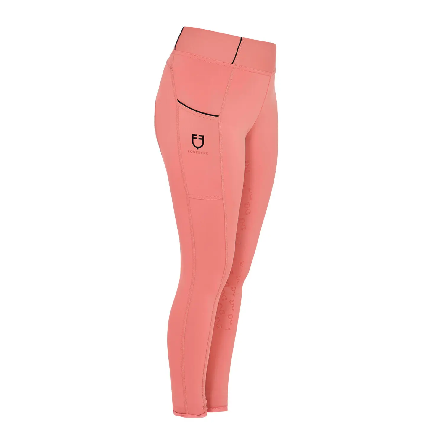 Leggings da equitazione full grip da bambina Equestro