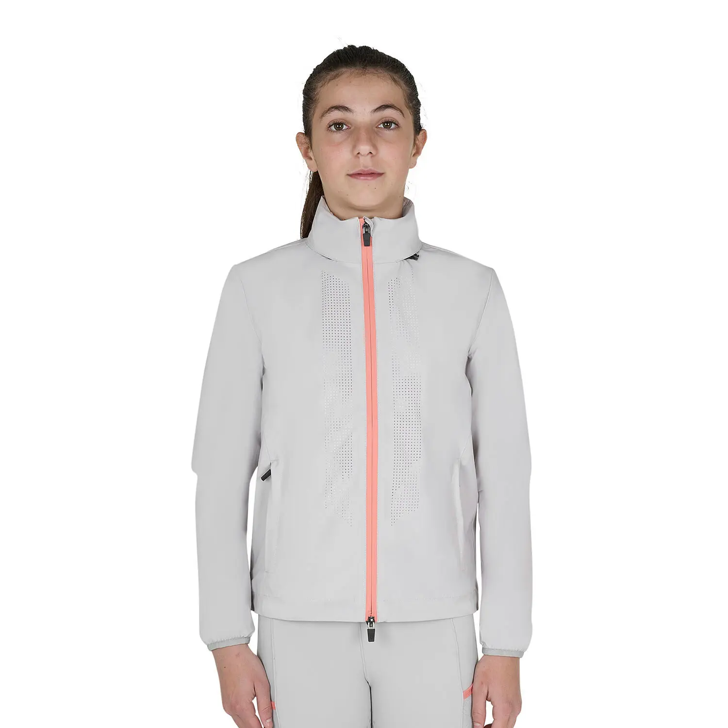 Veste équitation softshell enfant Equestro Back Logo