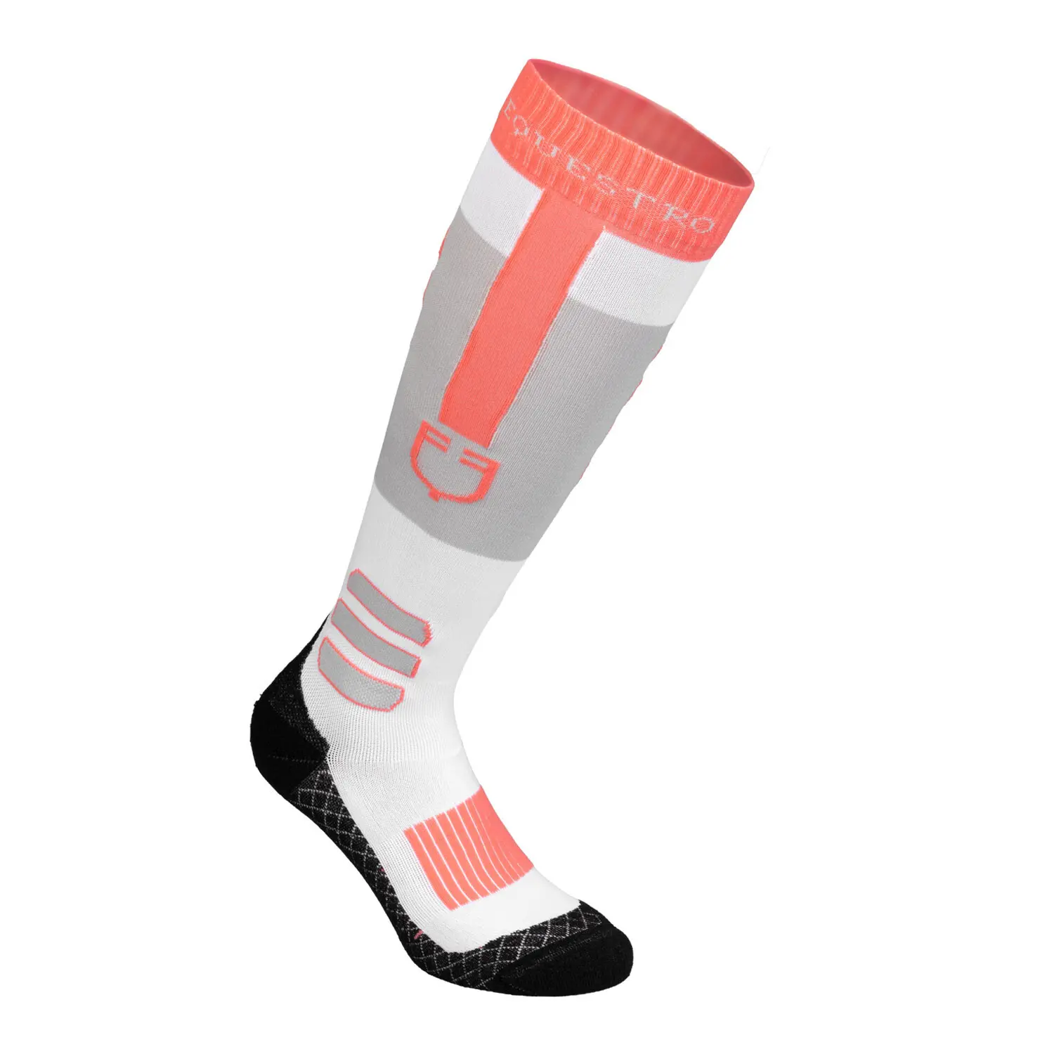 Chaussettes équitation en tissu technique et respirant avec logo Equestro