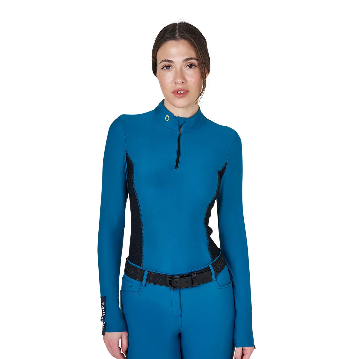 Women's long-sleeved competition polo shirt Equestro