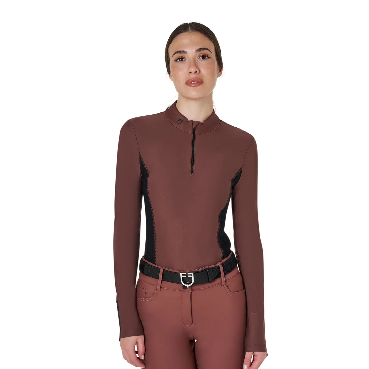 Women's long-sleeved competition polo shirt Equestro