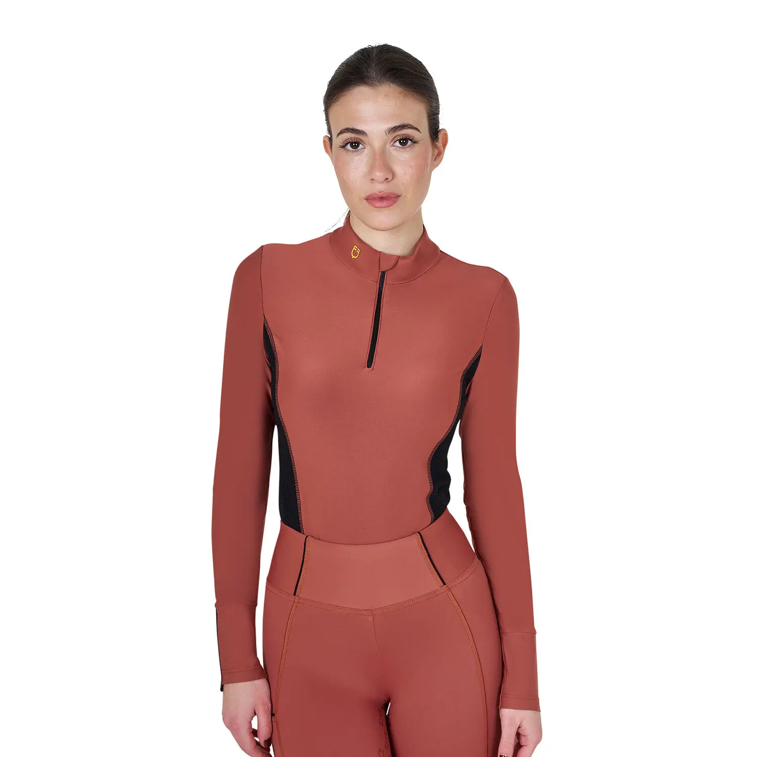 Women's long-sleeved competition polo shirt Equestro