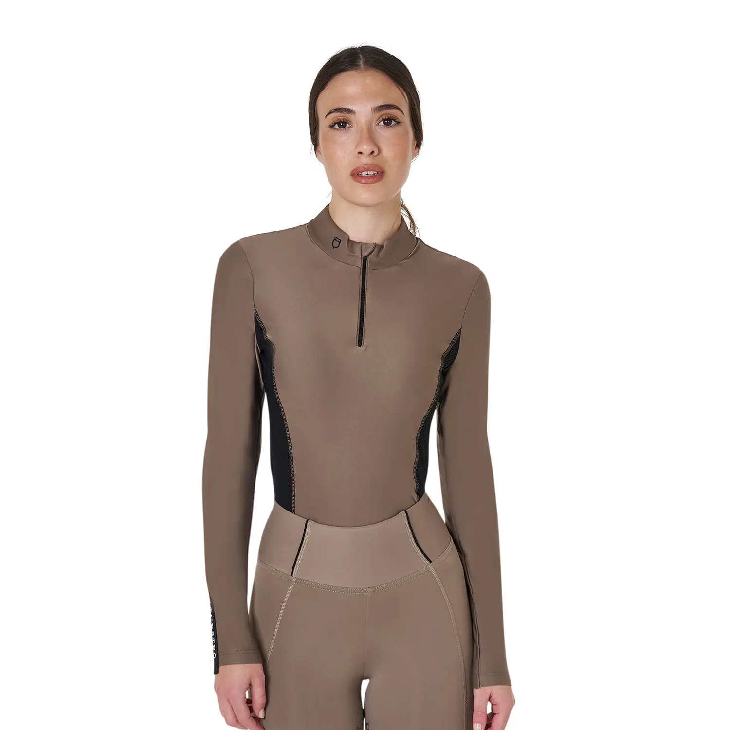 Women's long-sleeved competition polo shirt Equestro