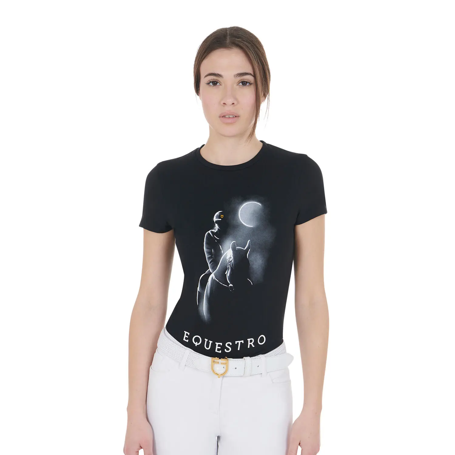 Women's moon print T-shirt Equestro