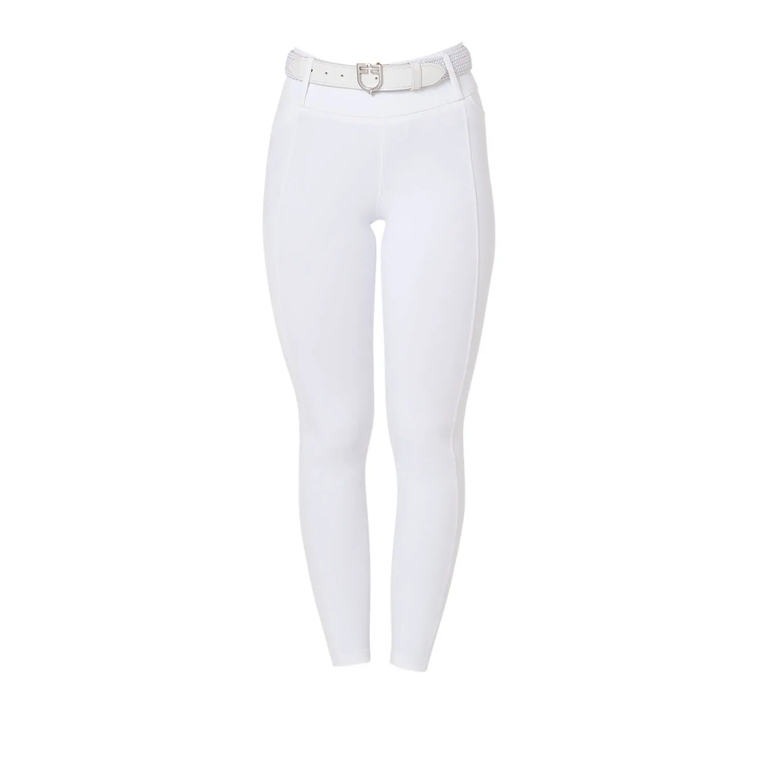 Reitleggings full grip Damen Equestro Hybrid