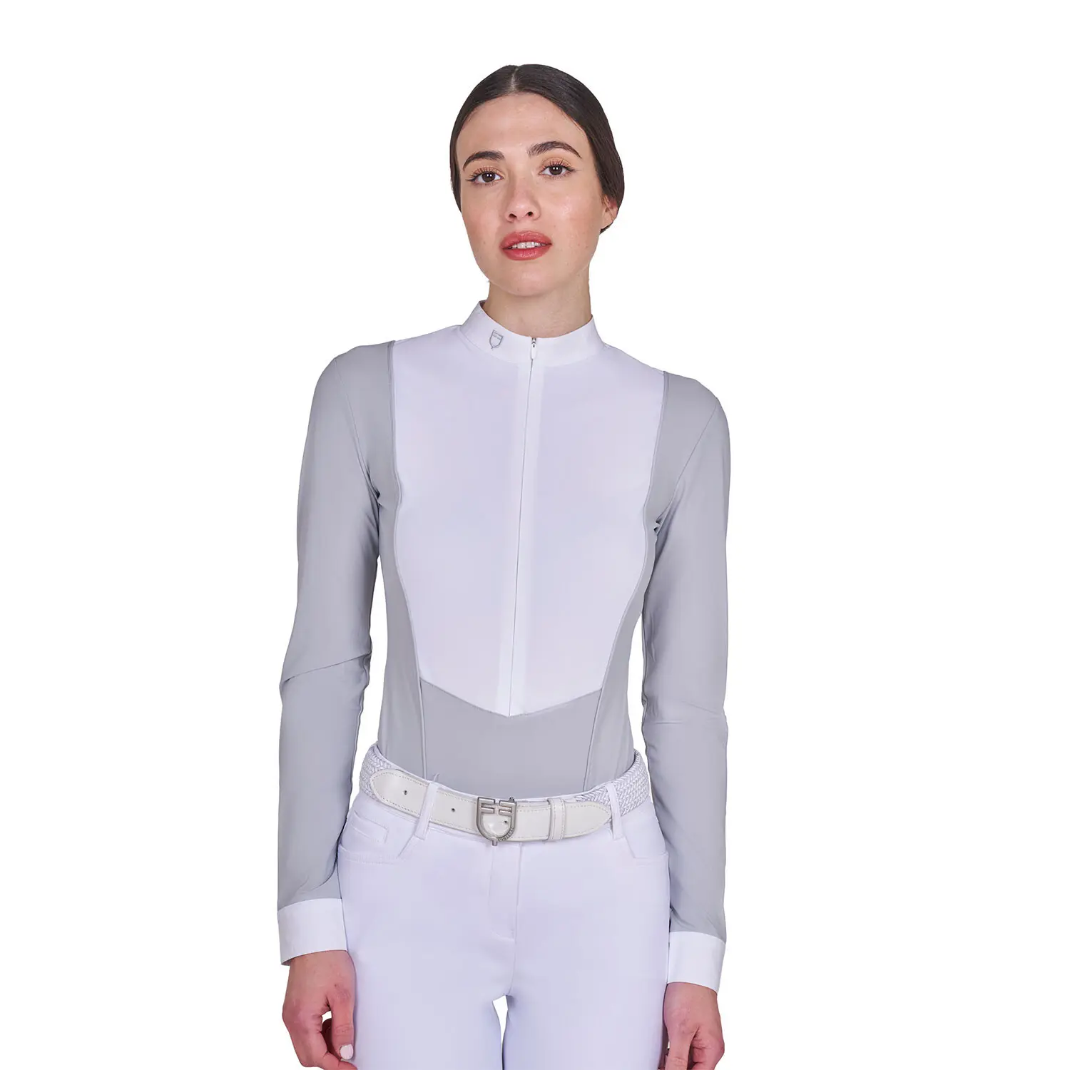Women's long sleeve competition polo shirt Equestro