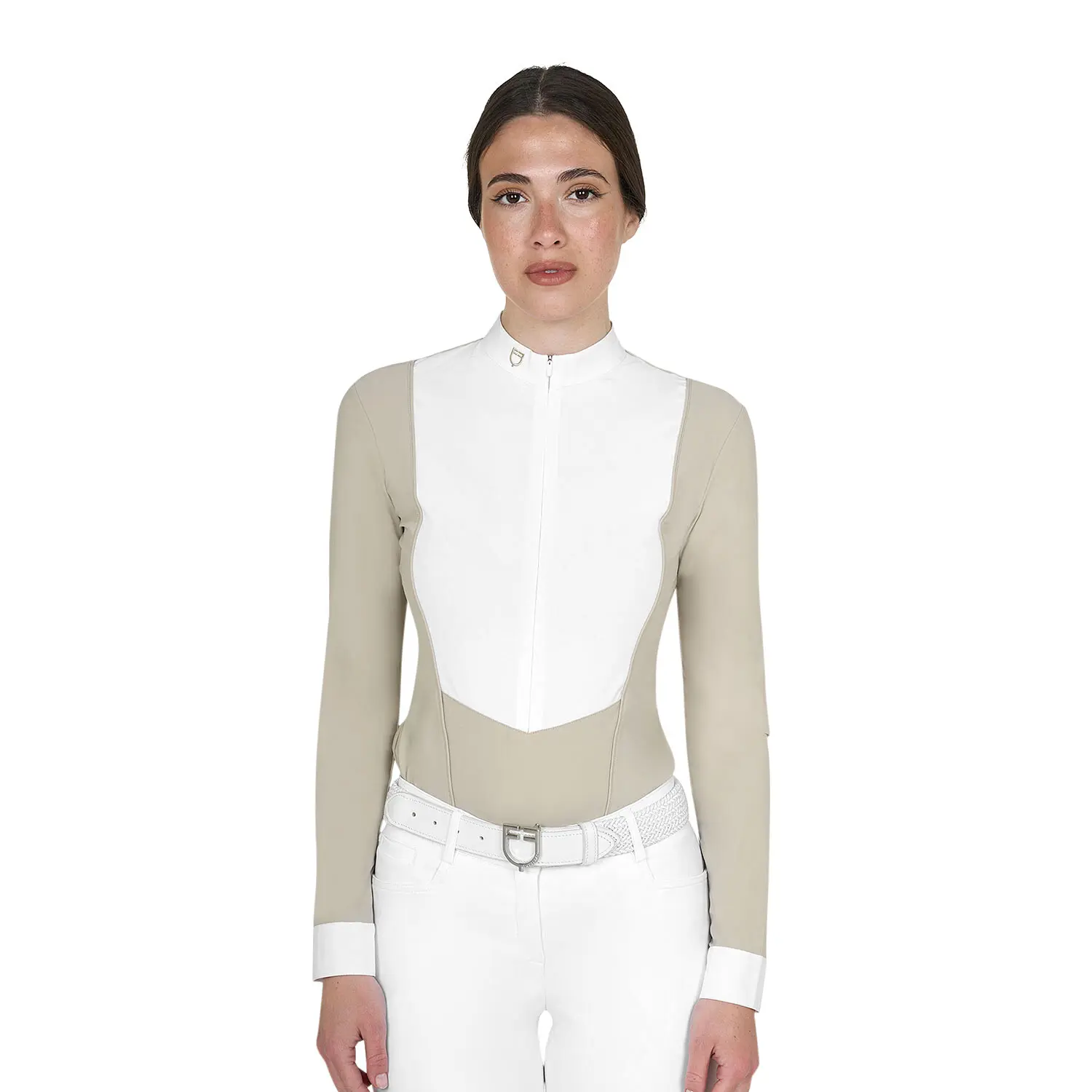 Women's long sleeve competition polo shirt Equestro