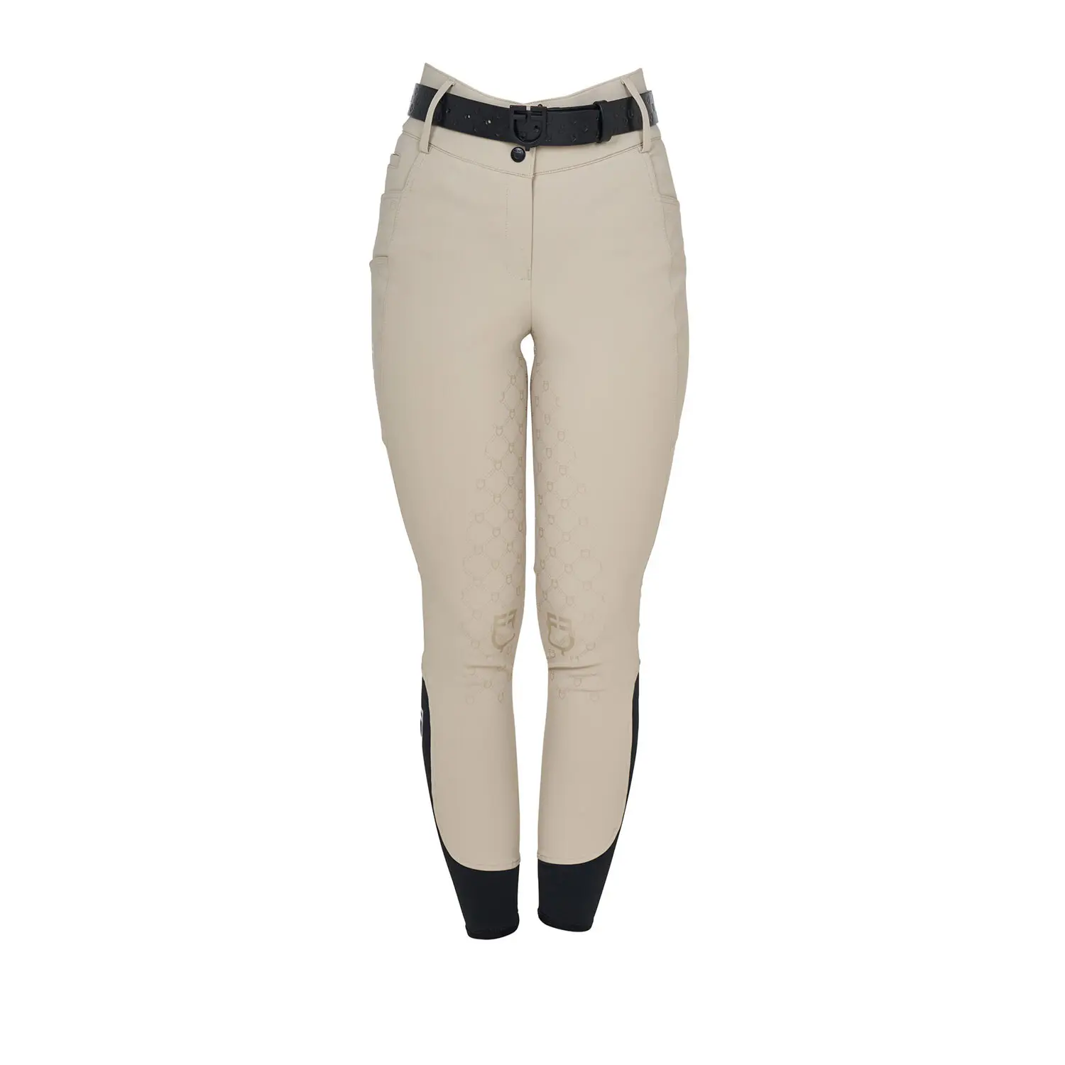 Pantaloni da equitazione da donna a media aderenza Equestro Monogram