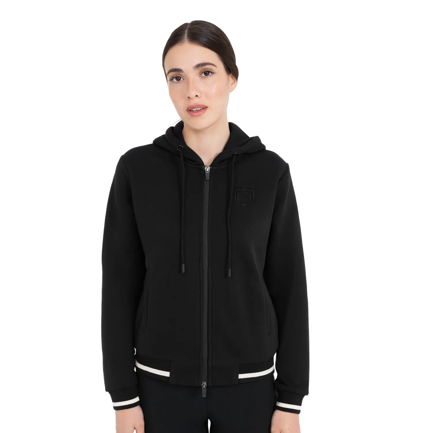 Sweatshirt à capuche femme Equestro Institutional
