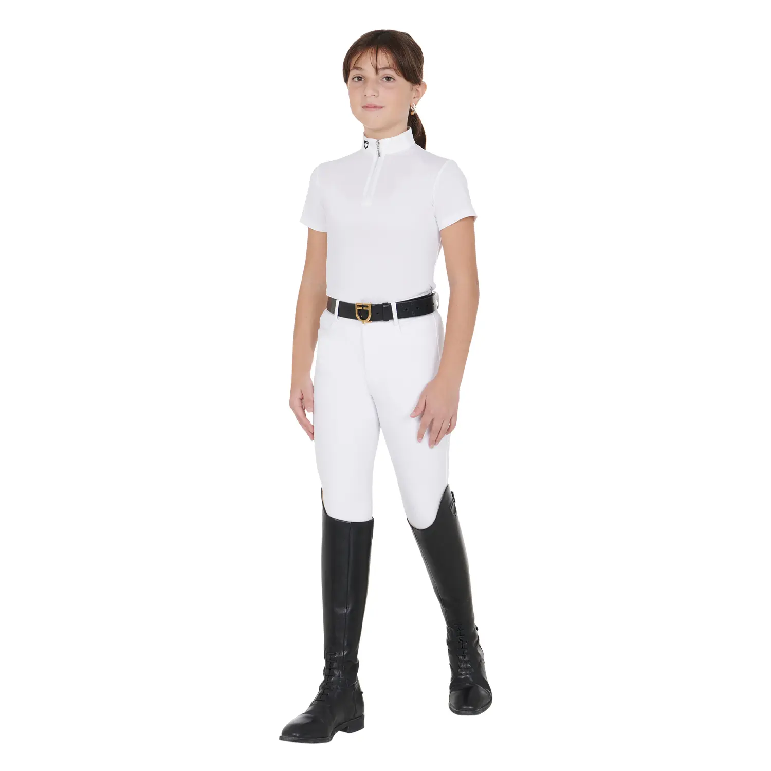Riding polo shirt for girls Equestro