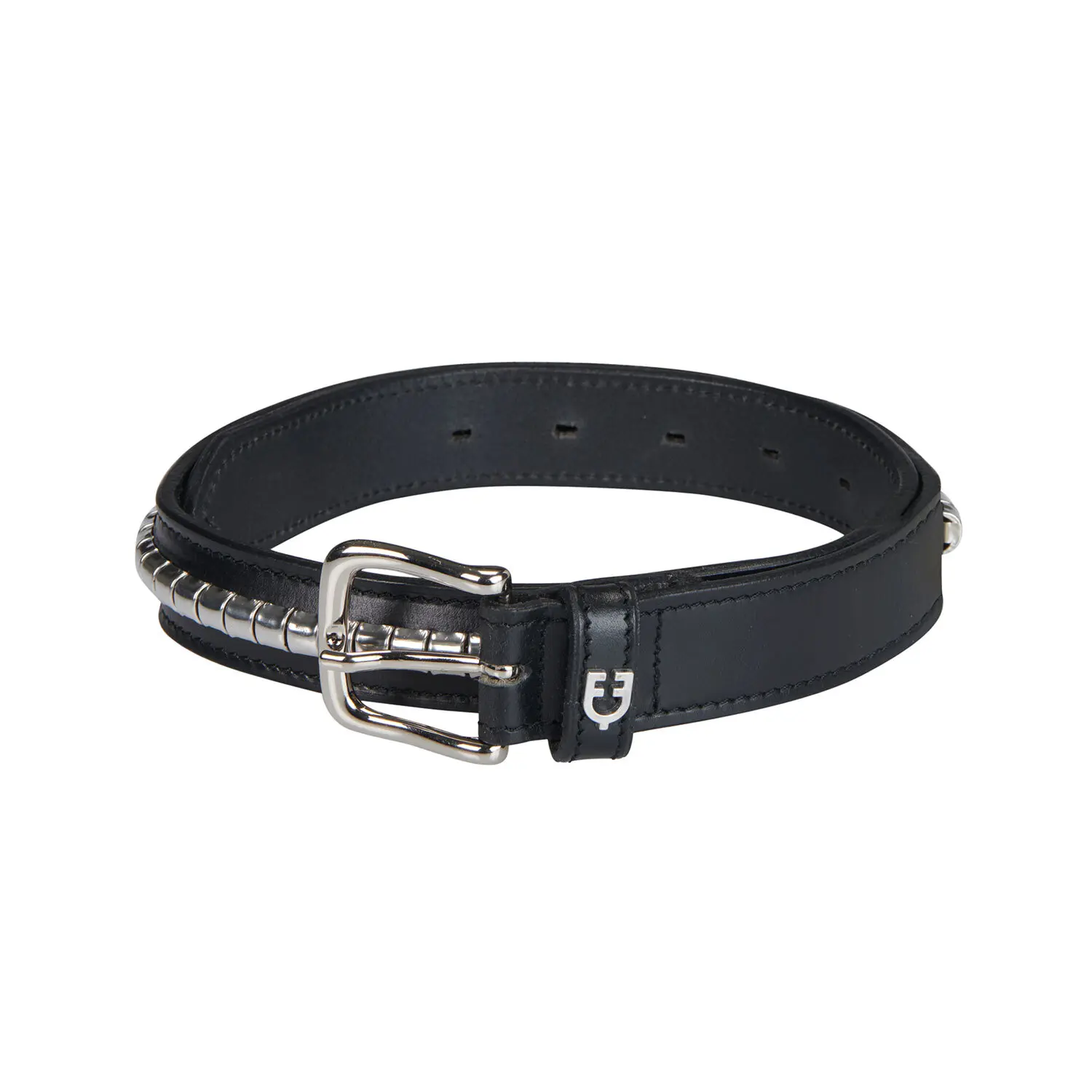 Leather clincher belt for women Equestro