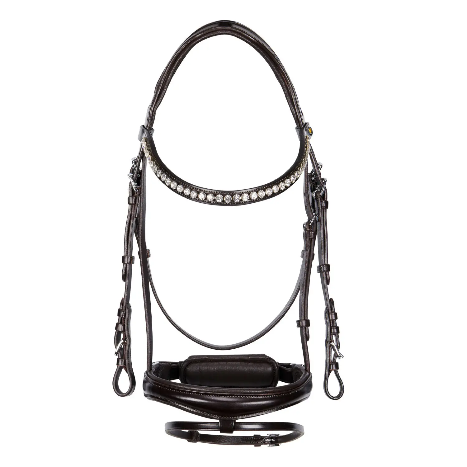 Sparkly leather riding bridle Equestro