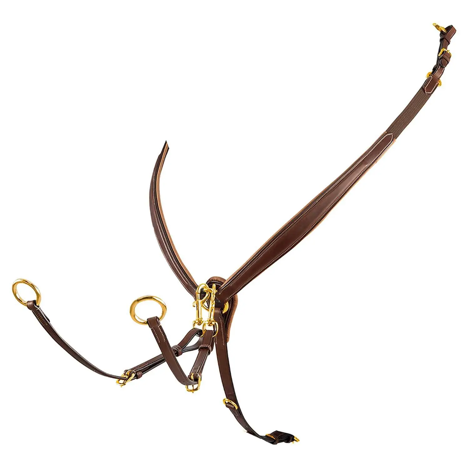 Leather hunting collar with buckle Equestro