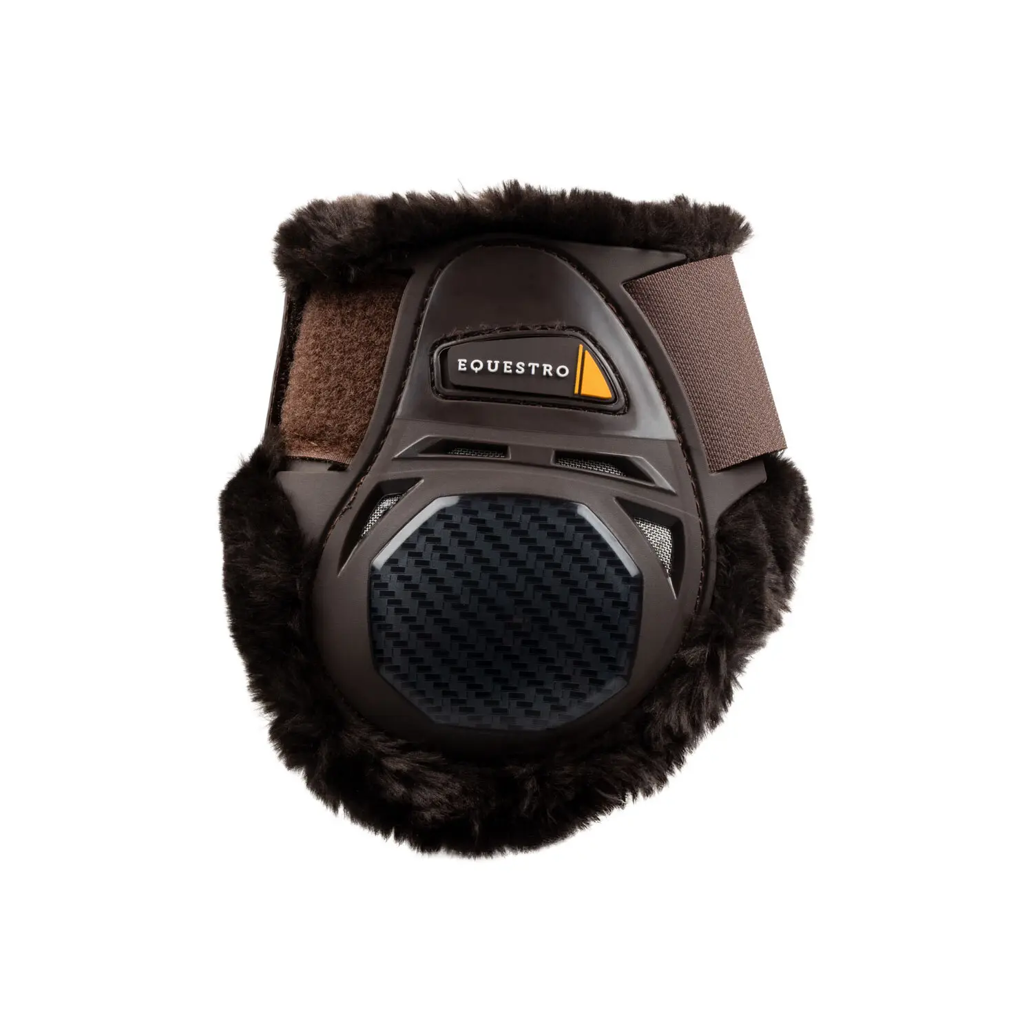Synthetic sheepskin tendon boots for horses Equestro Spider Man