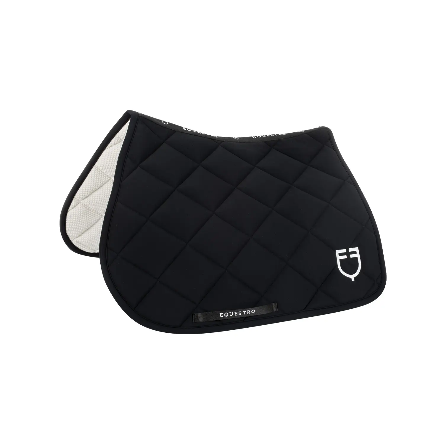 Jump saddle pad with embroidered logo for horse Equestro