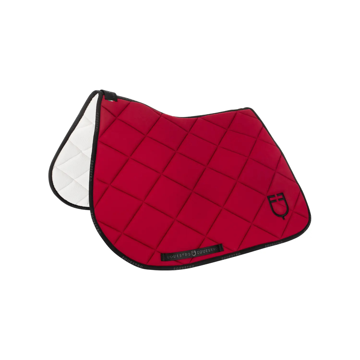Technical fabric jumping saddle pad with logo for horse Equestro