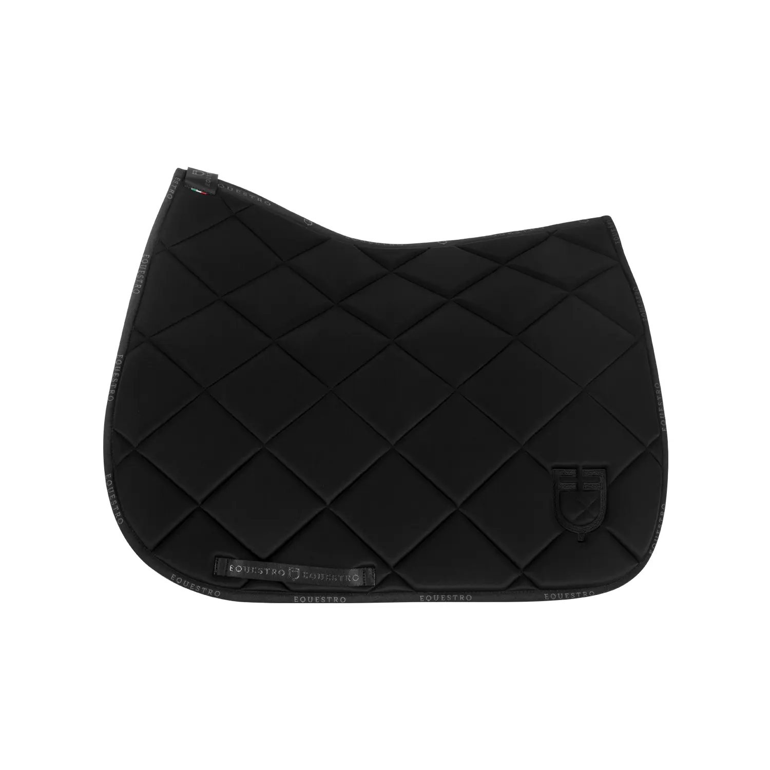 Dressage saddle pad for horse in technical fabric with logo Equestro