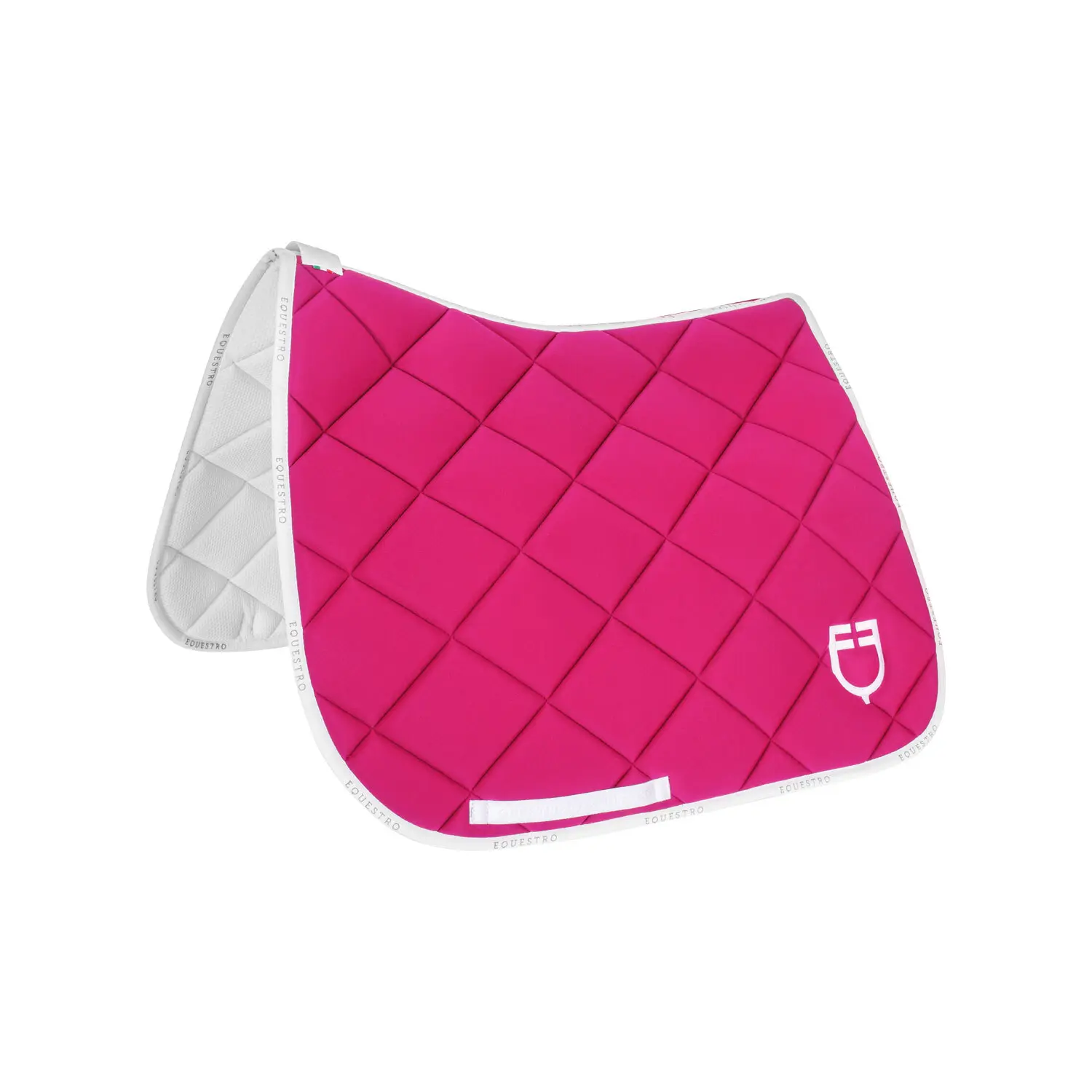 Dressage saddle pad for horse in technical fabric with logo Equestro