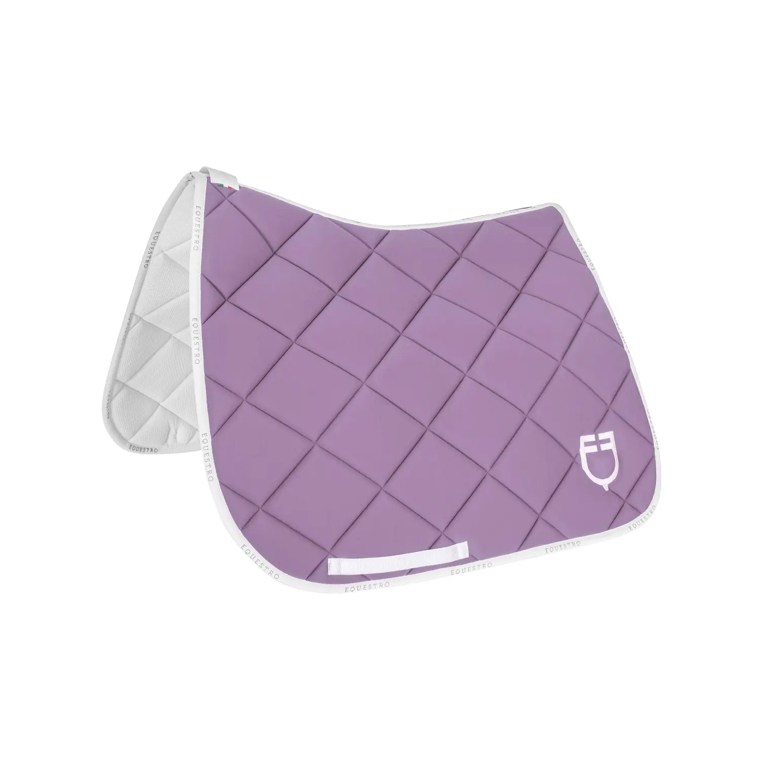 Dressage saddle pad for horse in technical fabric with logo Equestro