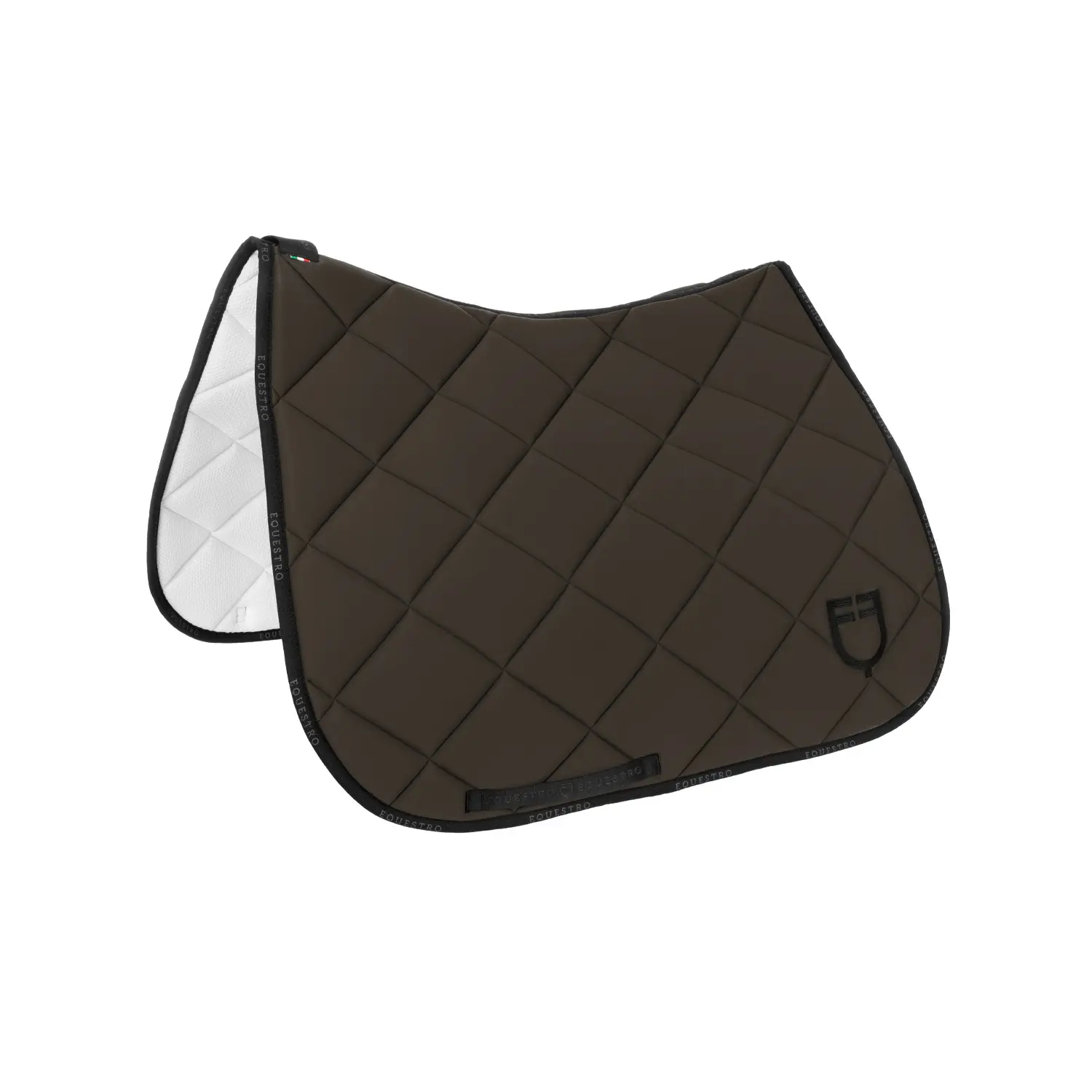 Dressage saddle pad for horse in technical fabric with logo Equestro