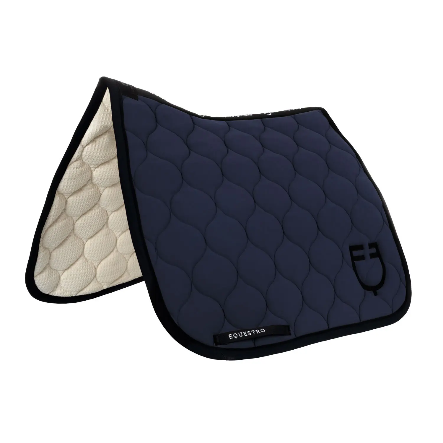 Dressage saddle pad Equestro Black Line Edition