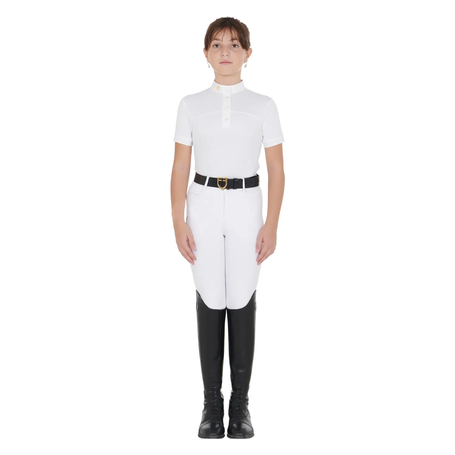 Girl's competition polo shirt Equestro
