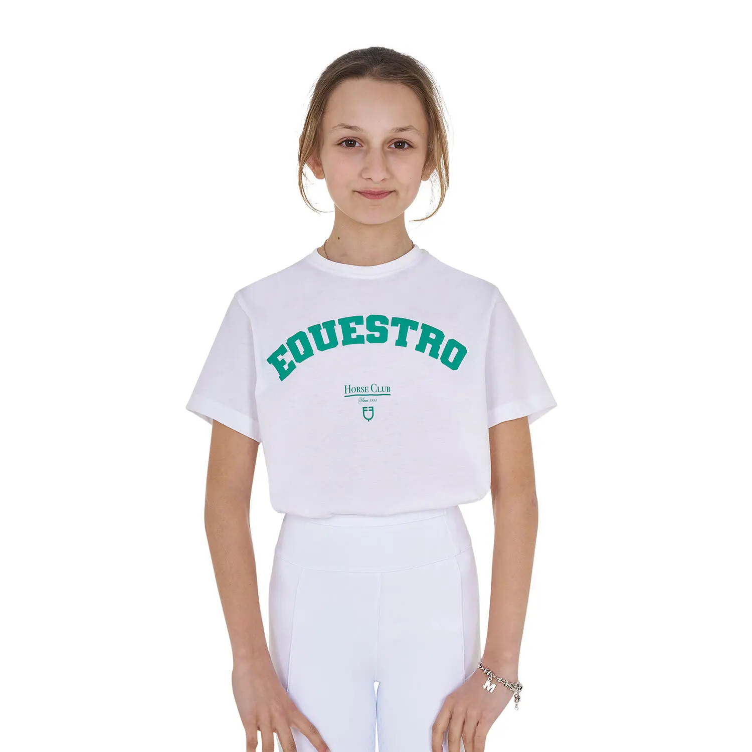 Girl's cotton T-shirt Equestro Horse Club