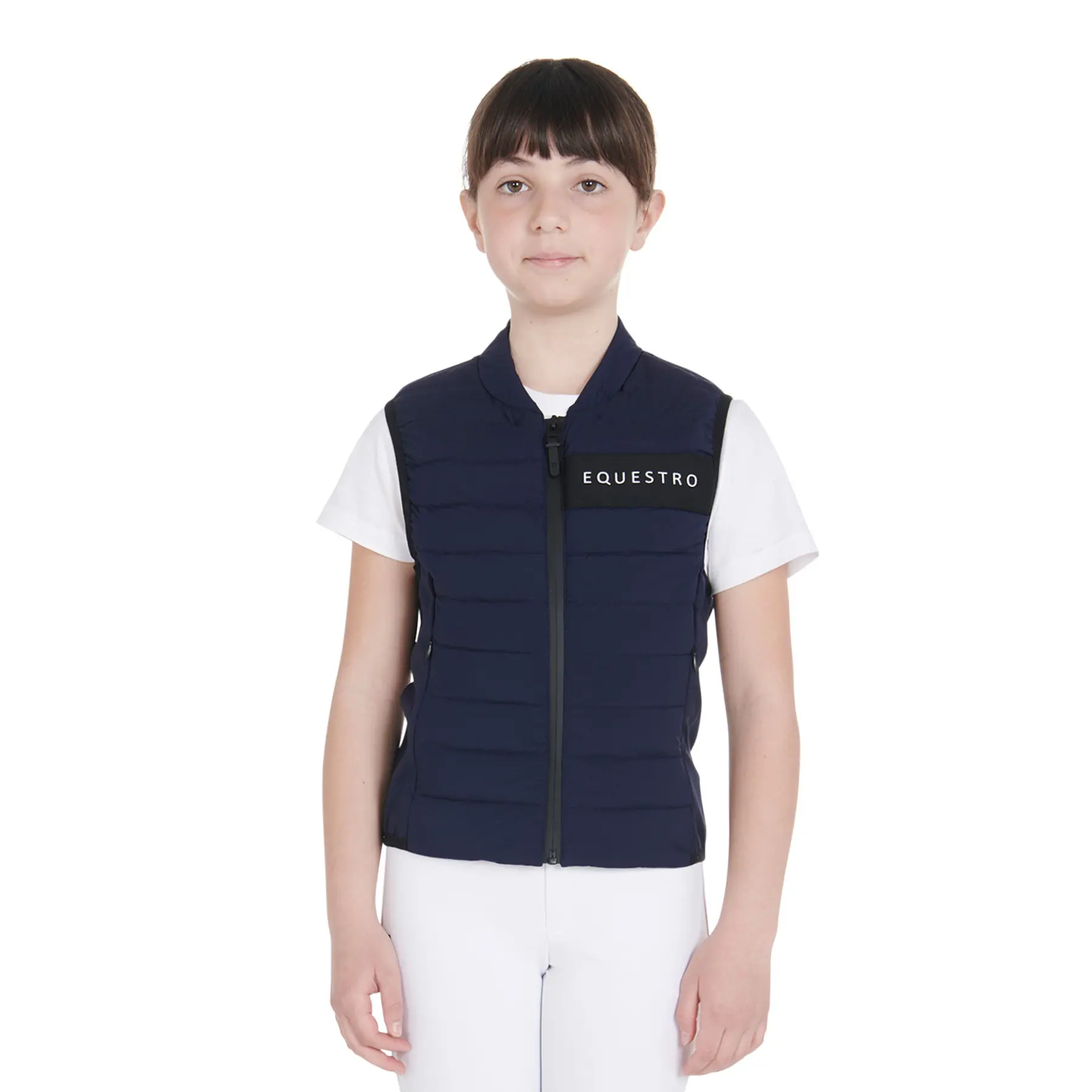 Girls' sleeveless technical puffer jacket Equestro