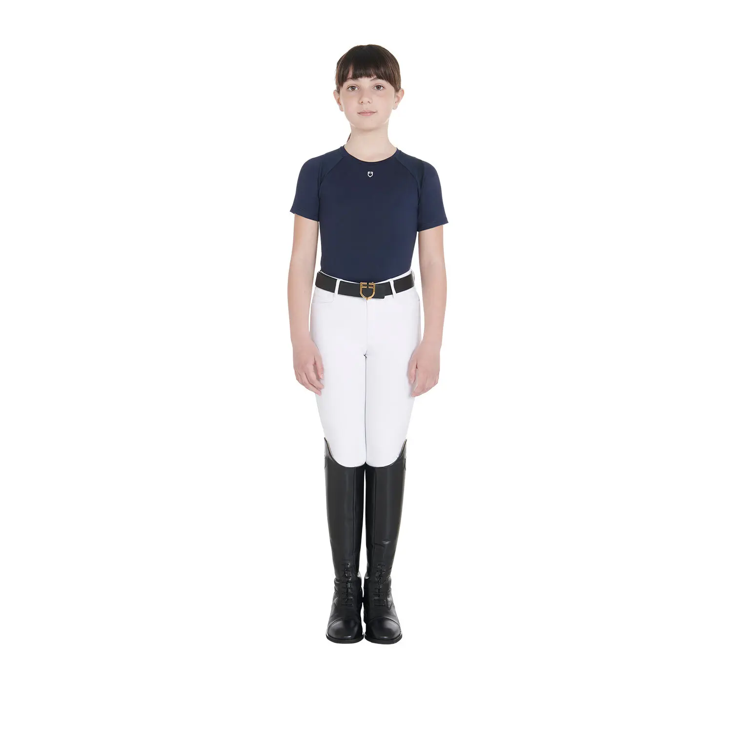 Maglietta tecnica da equitazione per ragazza Equestro