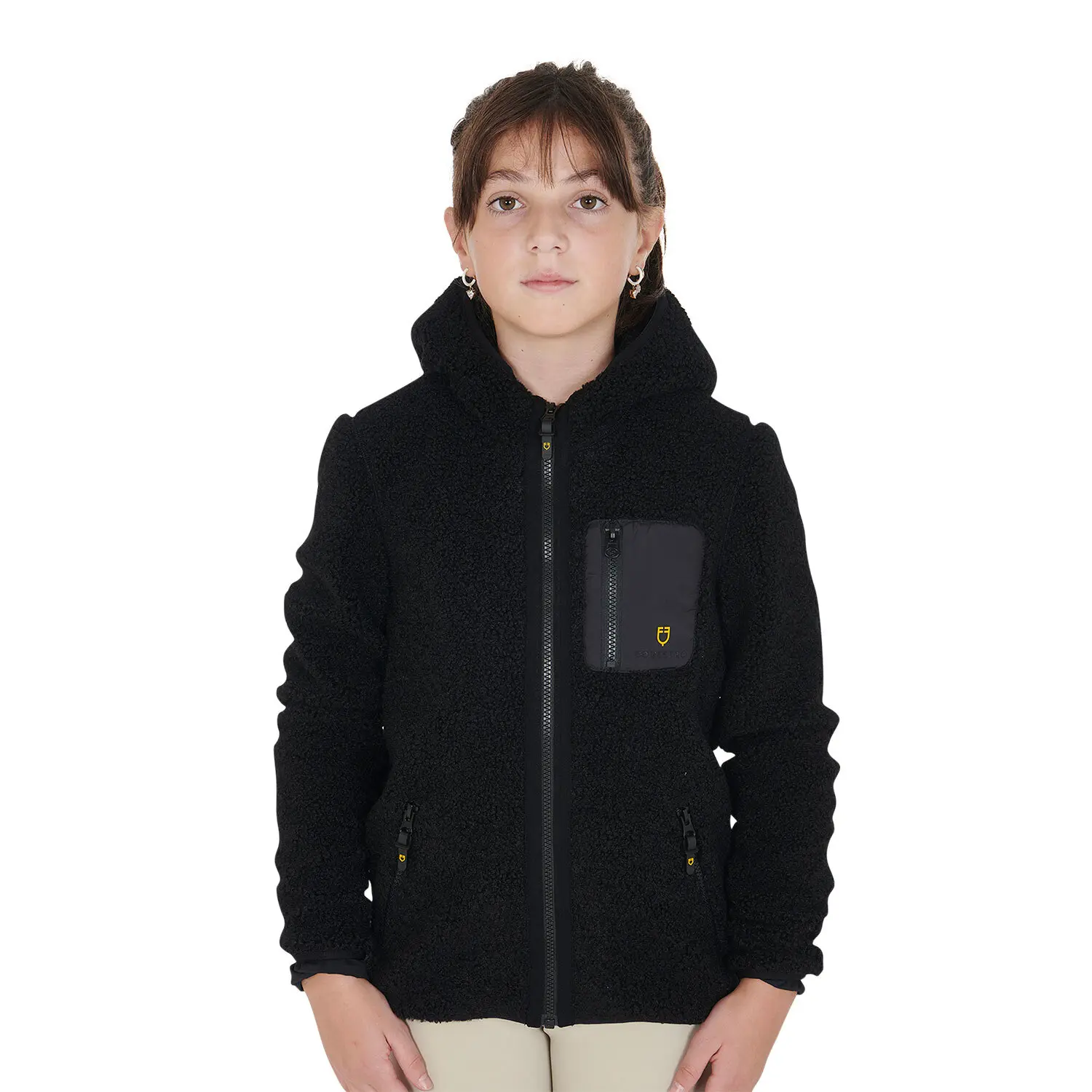 Sweatshirt à capuche fille Equestro