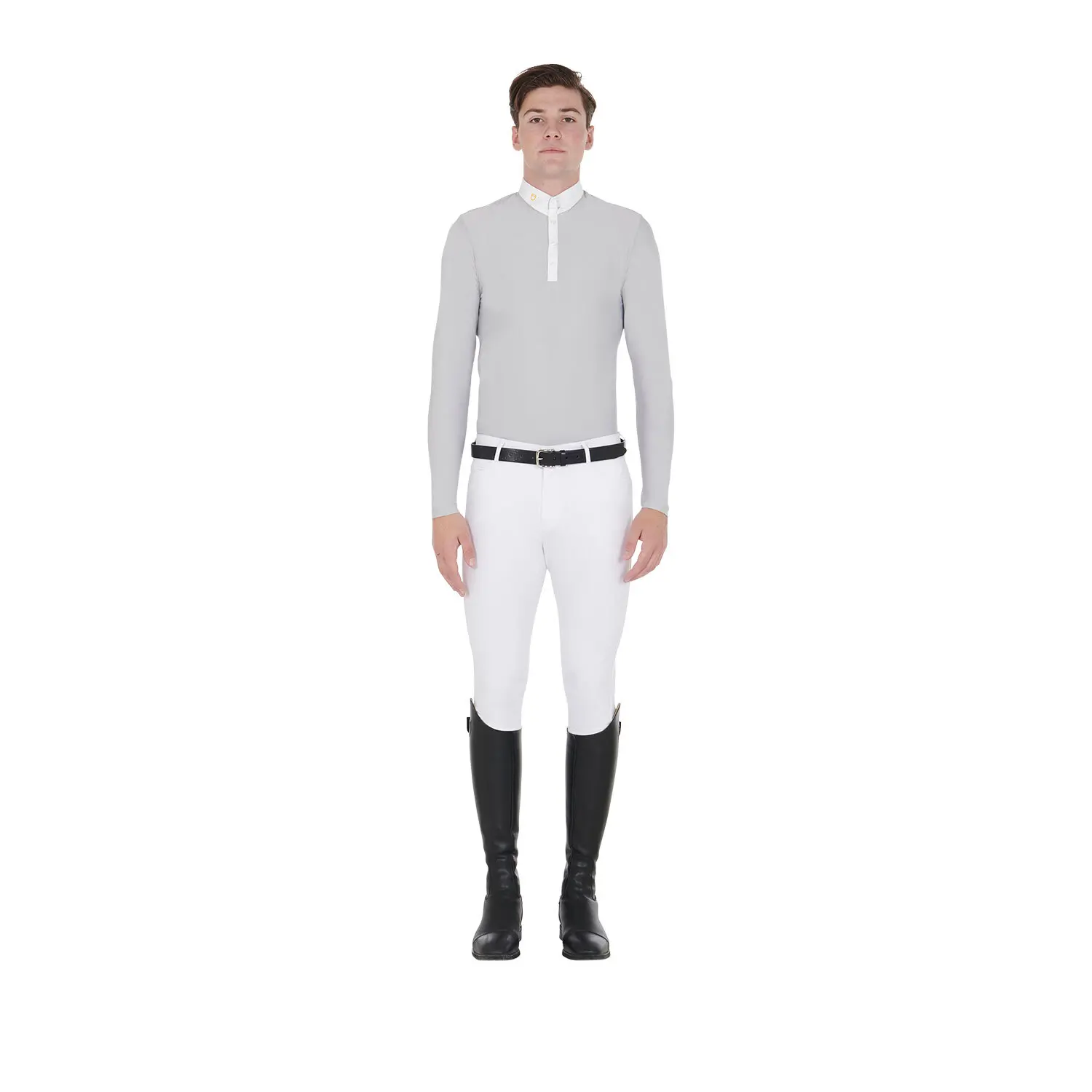 Technical long-sleeve riding polo Equestro