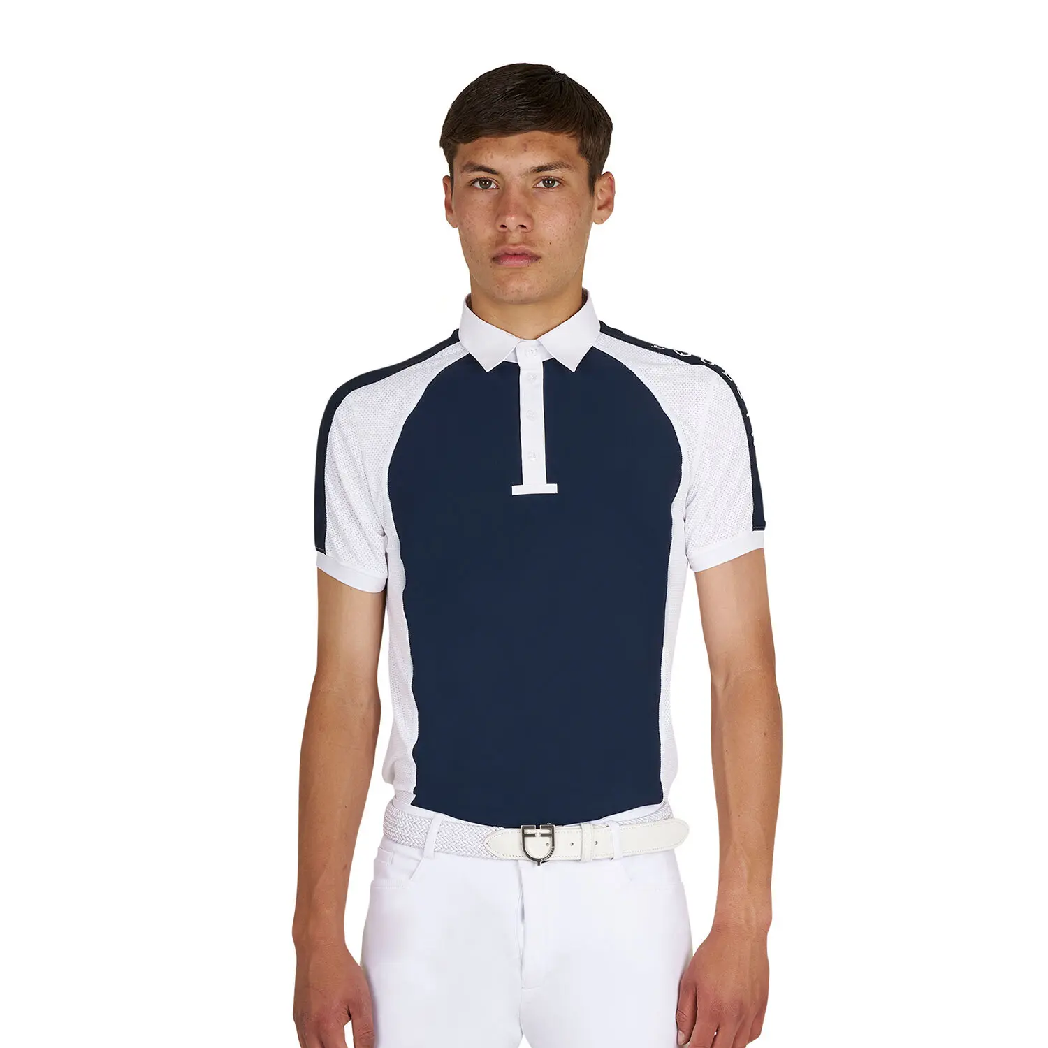 Polo de concours équitation en maille Equestro
