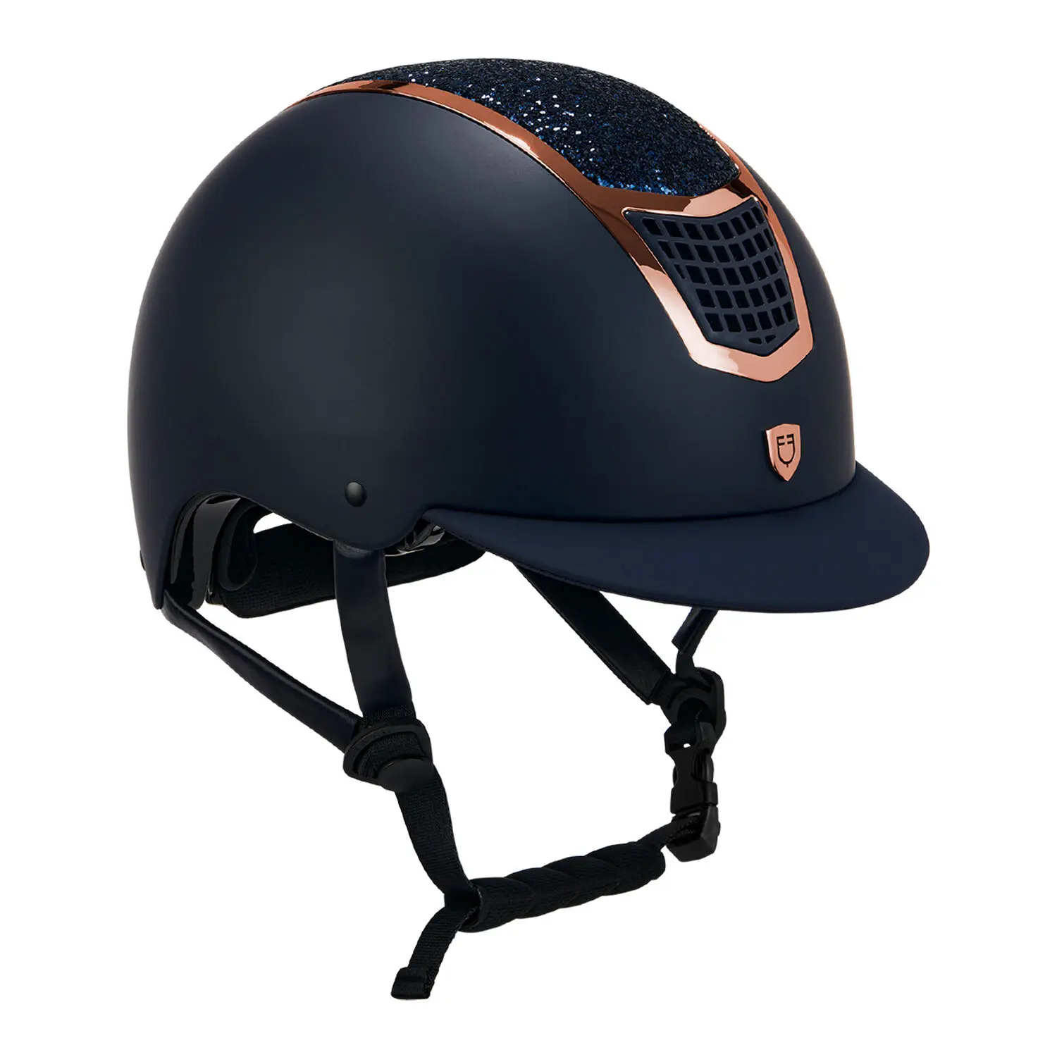 Riding helmet Equestro Eclipse Stone Mat Rowel Fitting