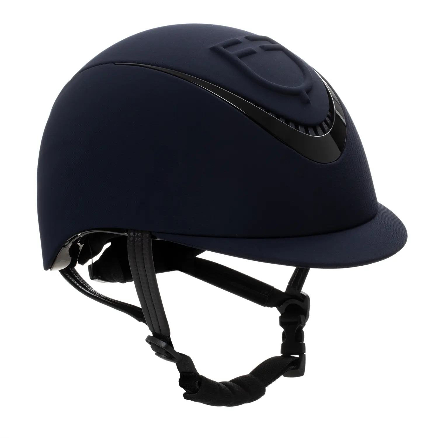 Riding helmet with embossed logo Equestro