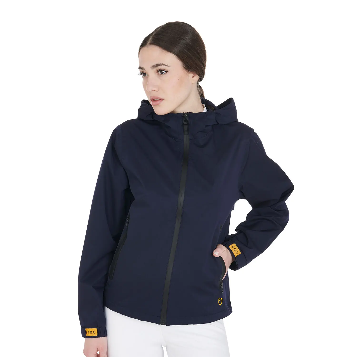 Giacca impermeabile tecnica da equitazione tre strati donna Equestro