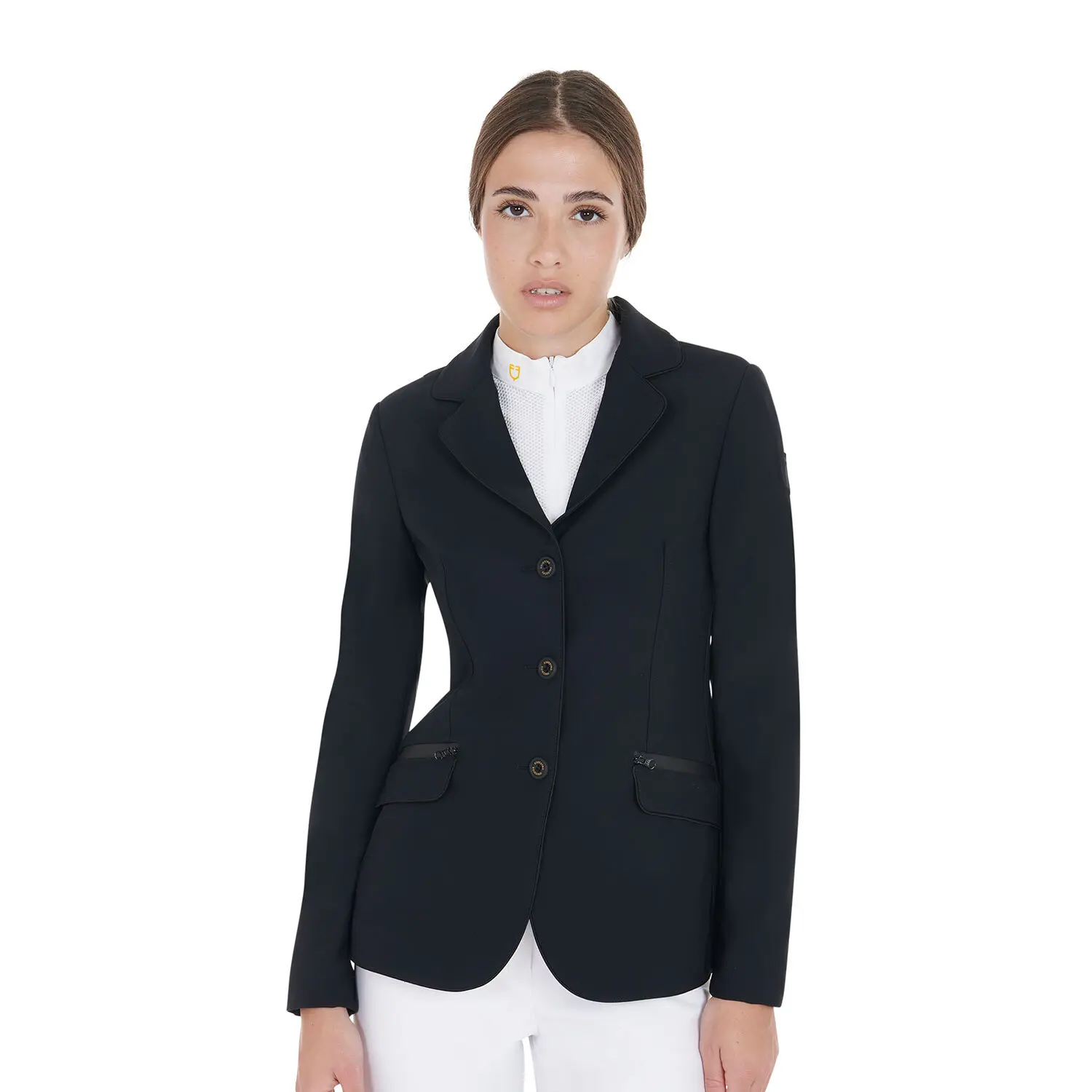 Giacca da equitazione da concorso in tessuto tecnico donna Equestro