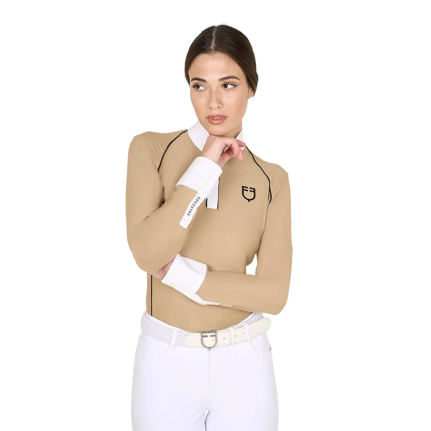 Women's long sleeve competition riding polo Equestro