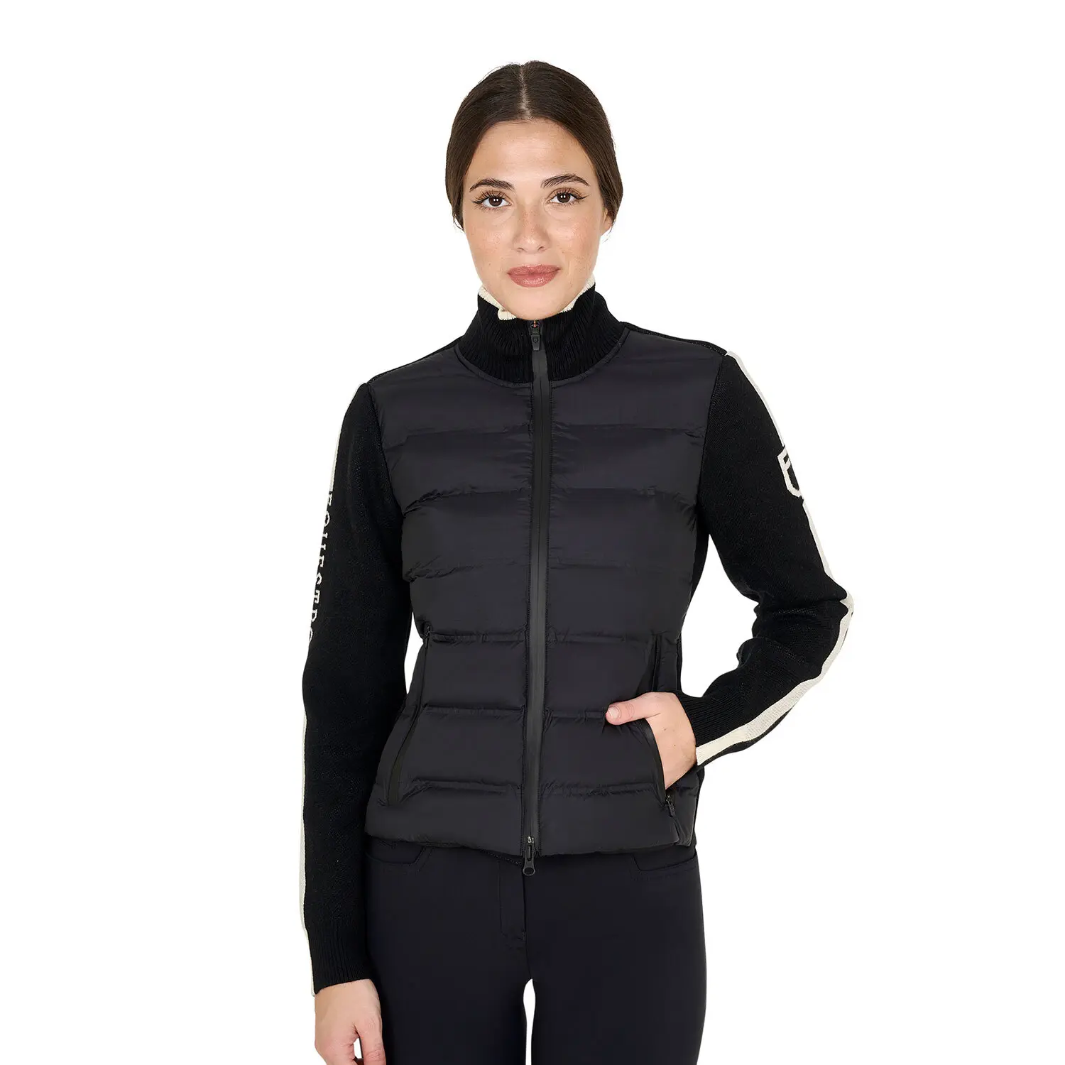 Donsjack met rits hybrid femme Equestro Hybrid