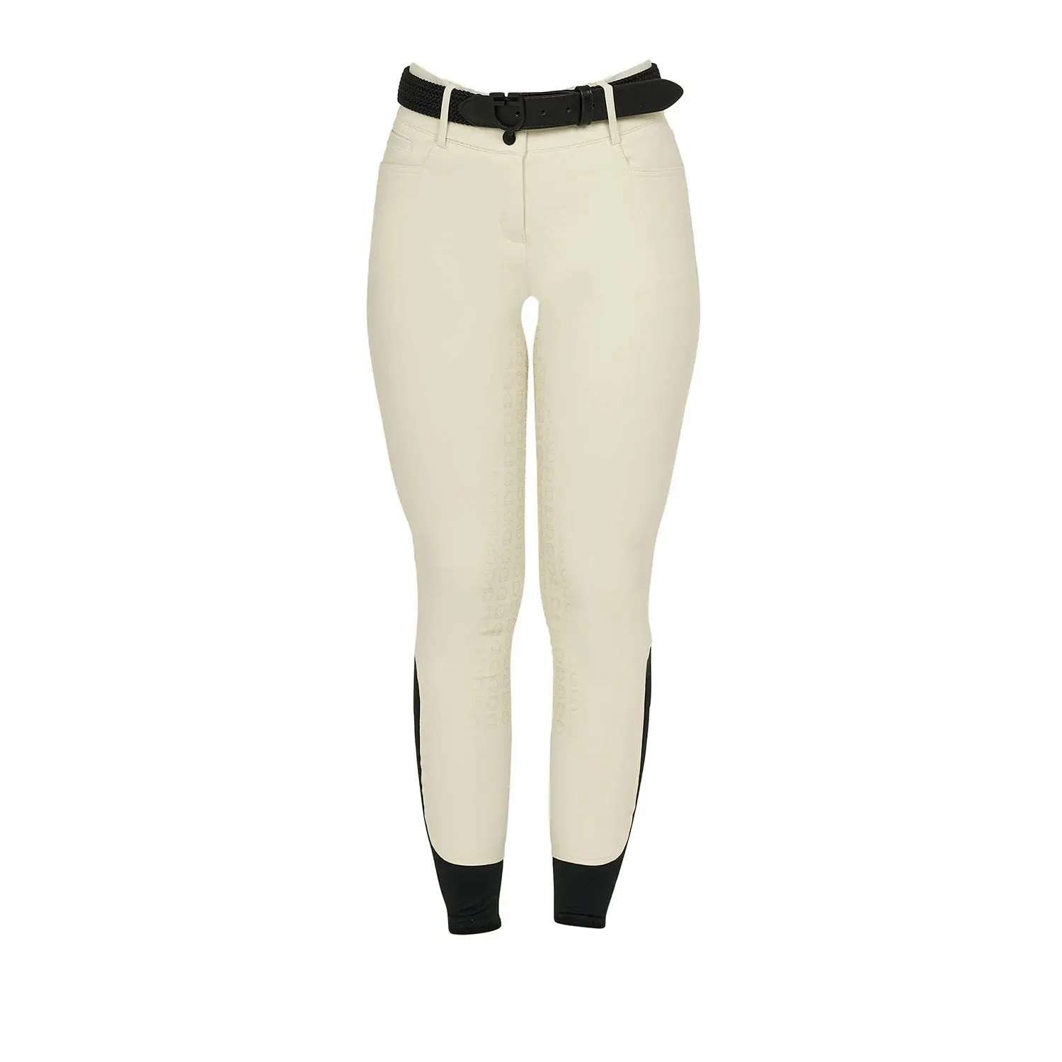 Reithose hochgeschnitten mit Kniebesatz für Damen Equestro
