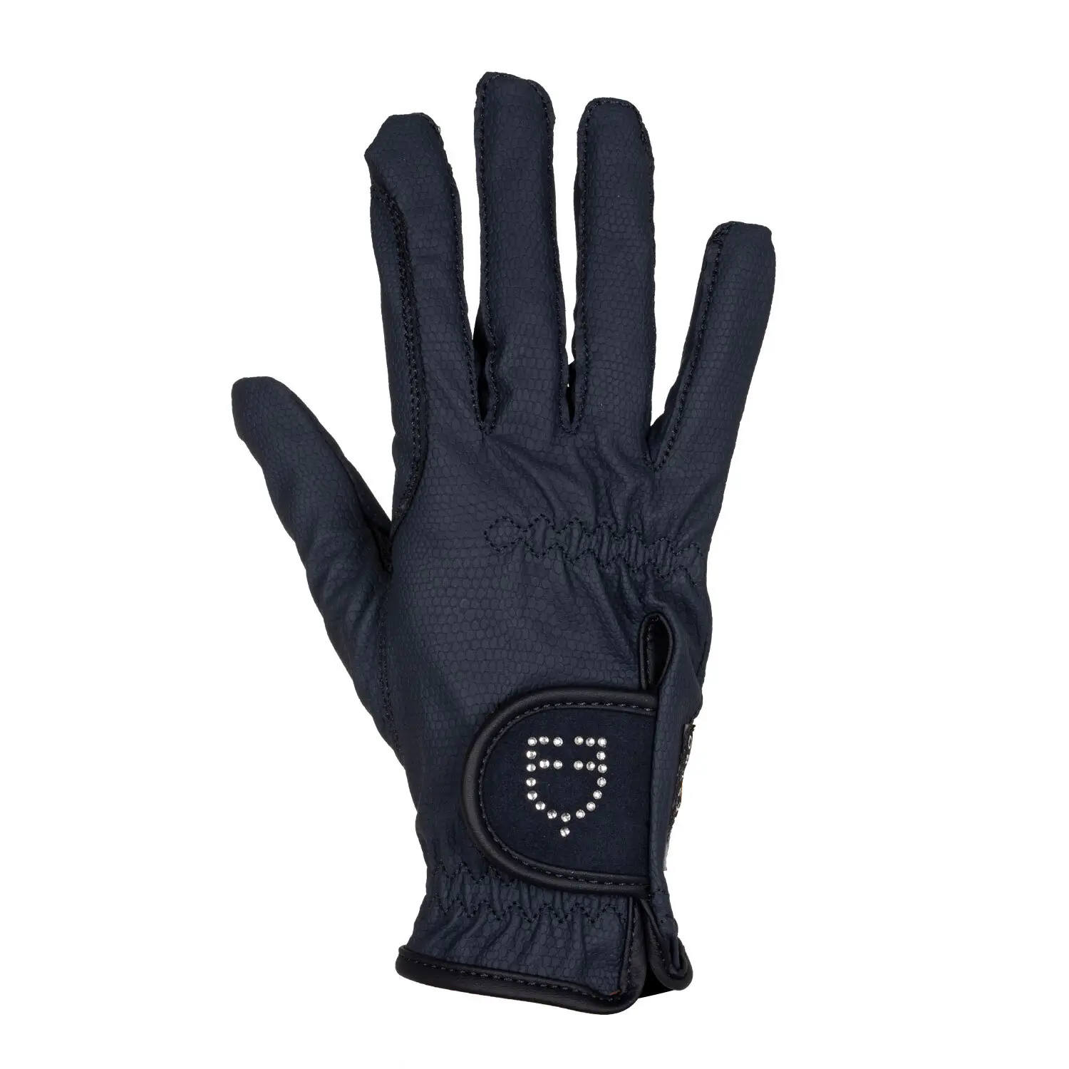 Handschuhe d'équitation avec logo pailleté femme Equestro d