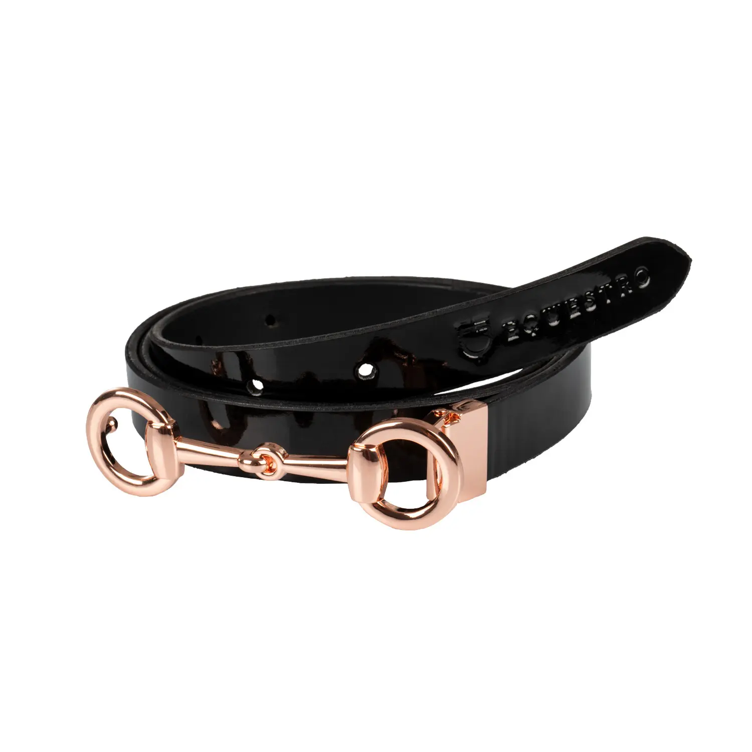 Ceinture en cuir avec boucle à mors femme Equestro