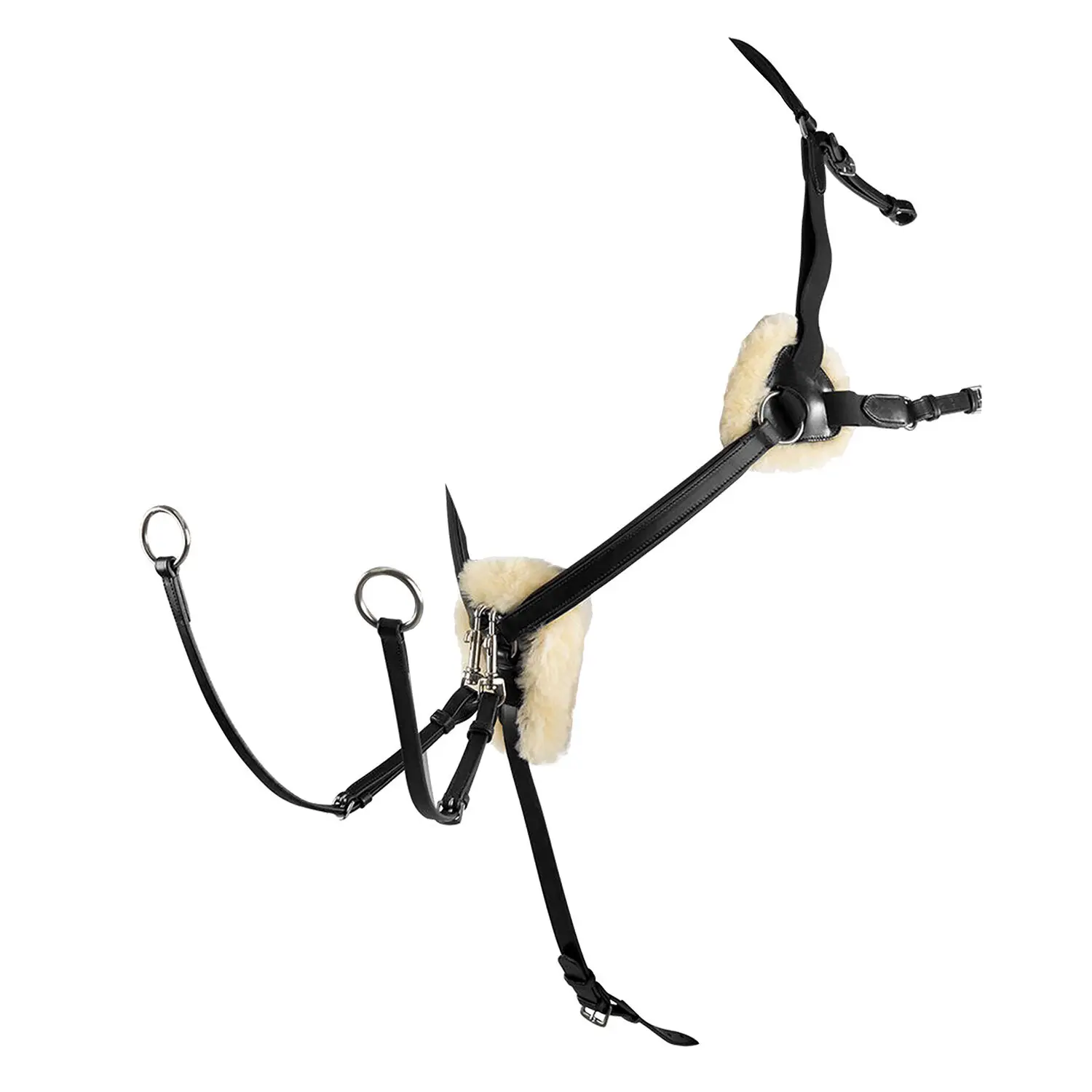 5-point leather hunting collar Equestro