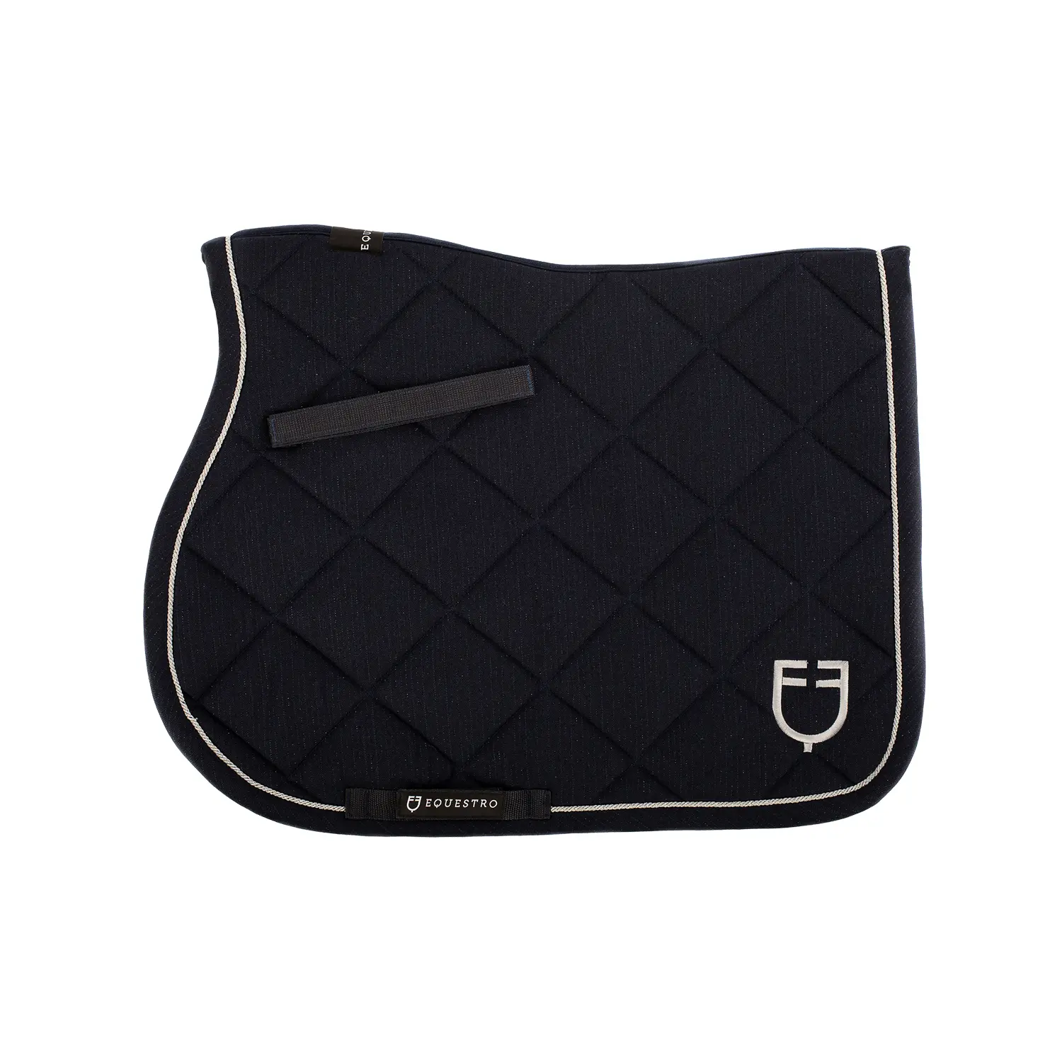 Tappeto da salto in cotone con bordatura e logo per cavallo Equestro