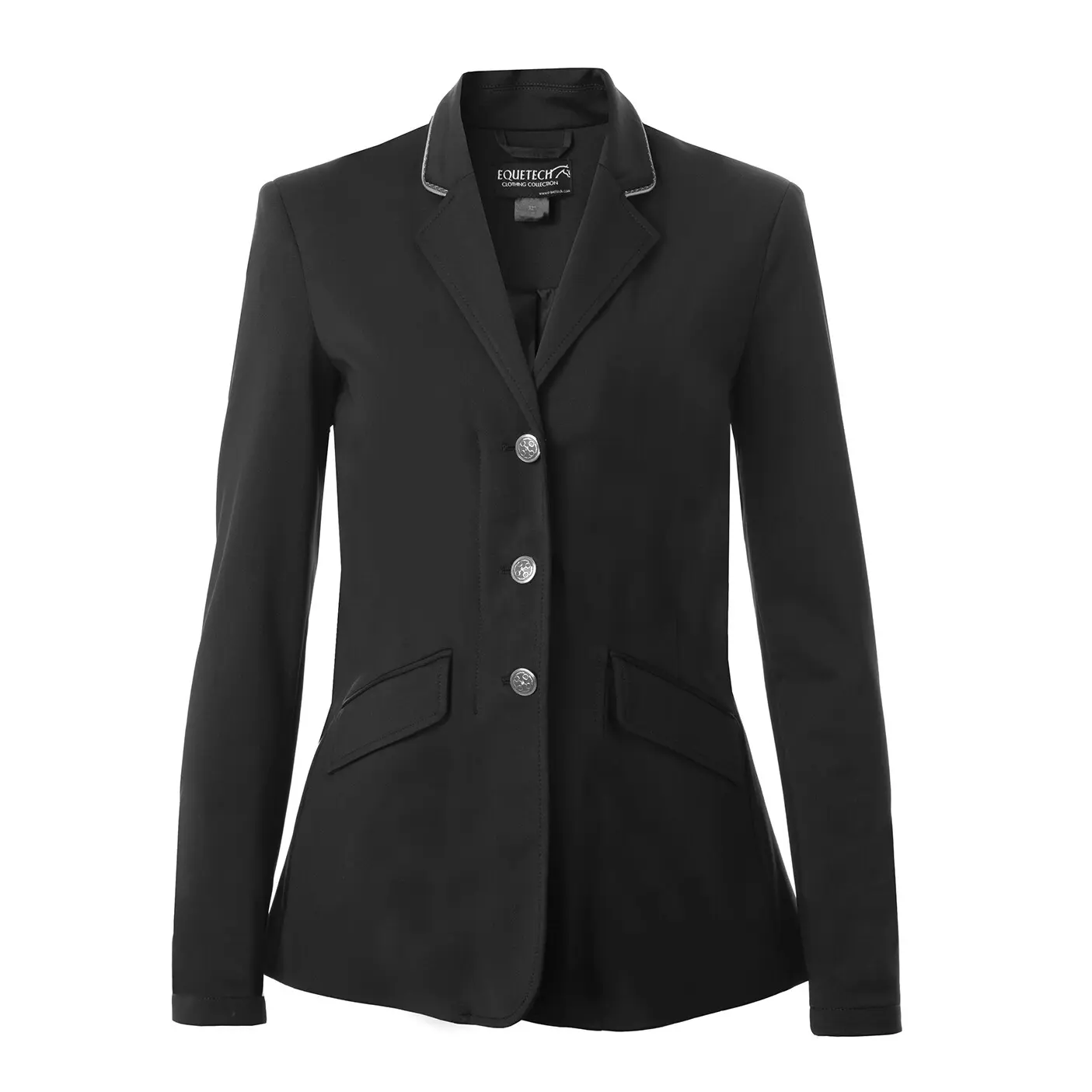 Giacca da equitazione per ragazza in jersey Equetech Deluxe