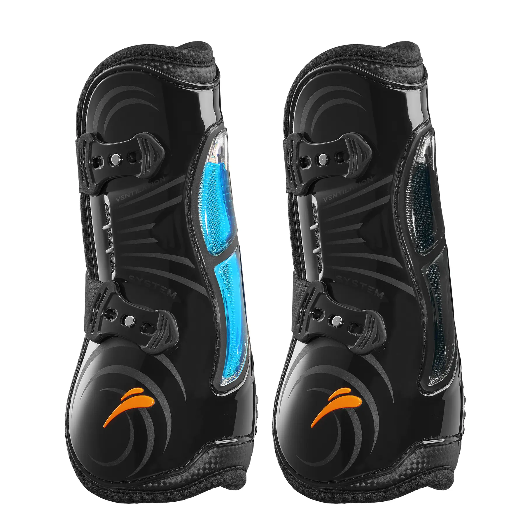 Offene Vorderbeinschützer für Pferde eQuick Airshock
