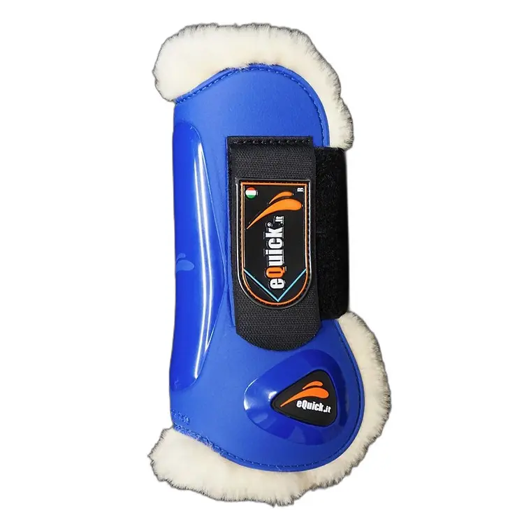 Front horse tendon protector eQuick eLight fluffy